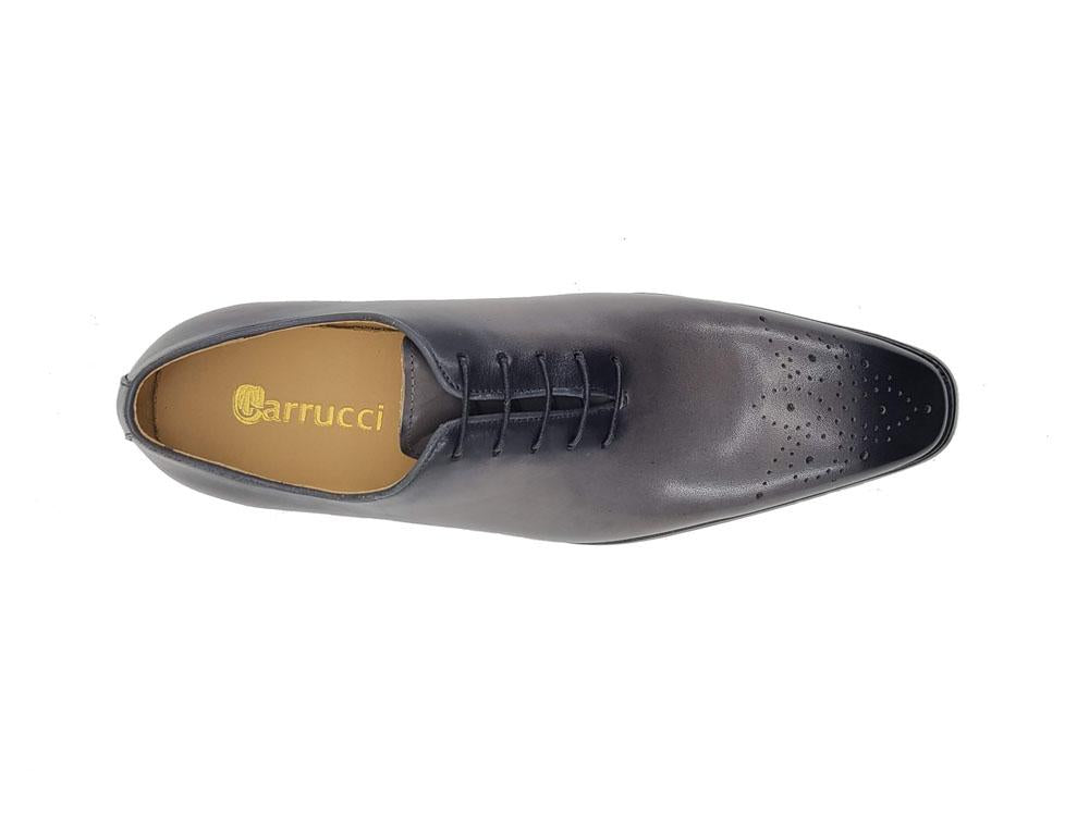 Ugo Vasare Burnished Calfskin Oxford - Grey
