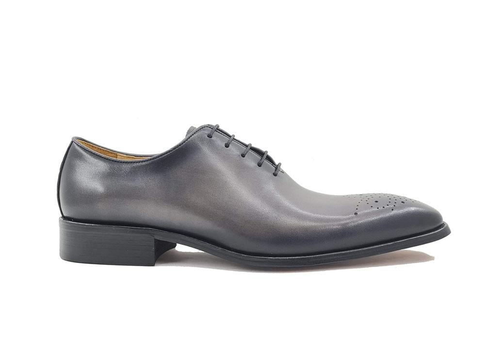 Ugo Vasare Burnished Calfskin Oxford - Grey