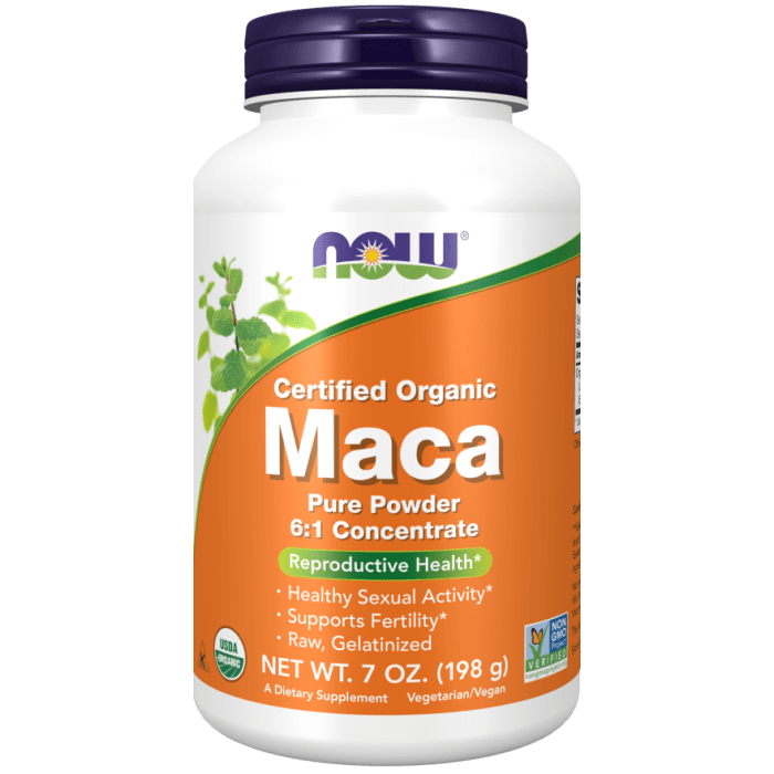 Now Foods Maca Pure Powder Organic 7oz - 5035
