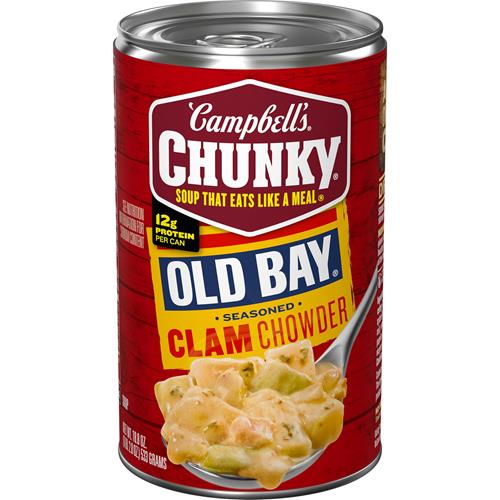 Campbells Chunky Soup, Soupe de palourdes assaisonnée Old Bay, Canette de 533 g
