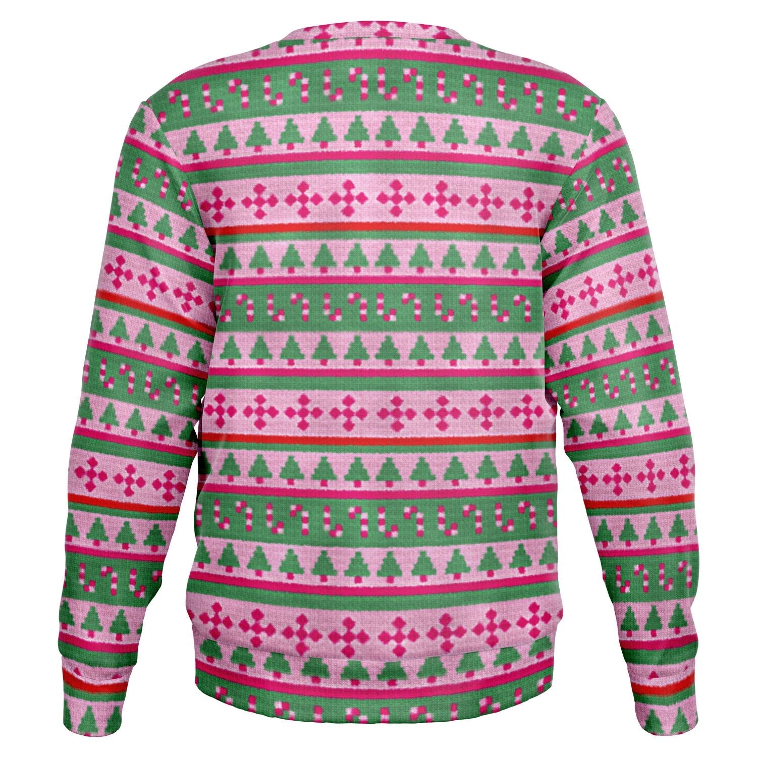 Sweat-shirt de Noël moche avec flamant rose maladroit