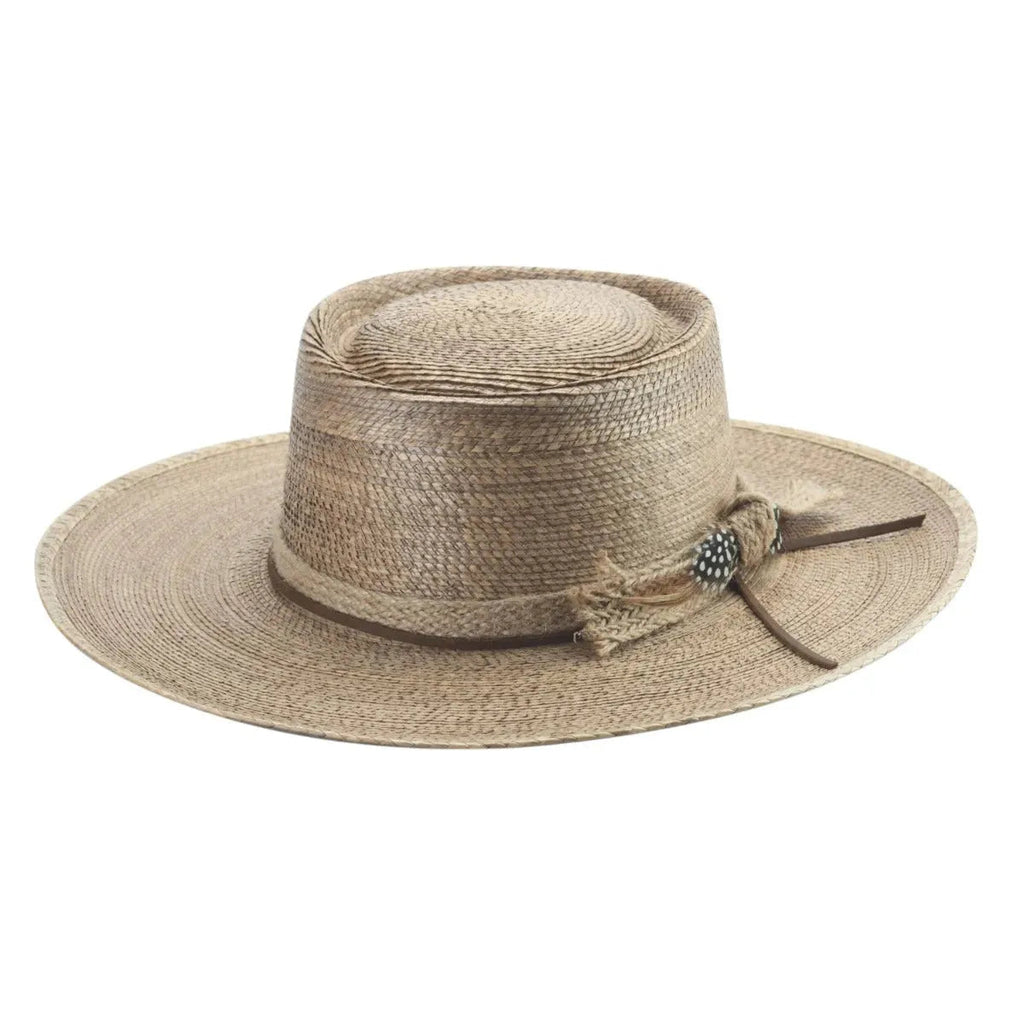 Chapeau de Cowboy en Cuir - Straw Gambler