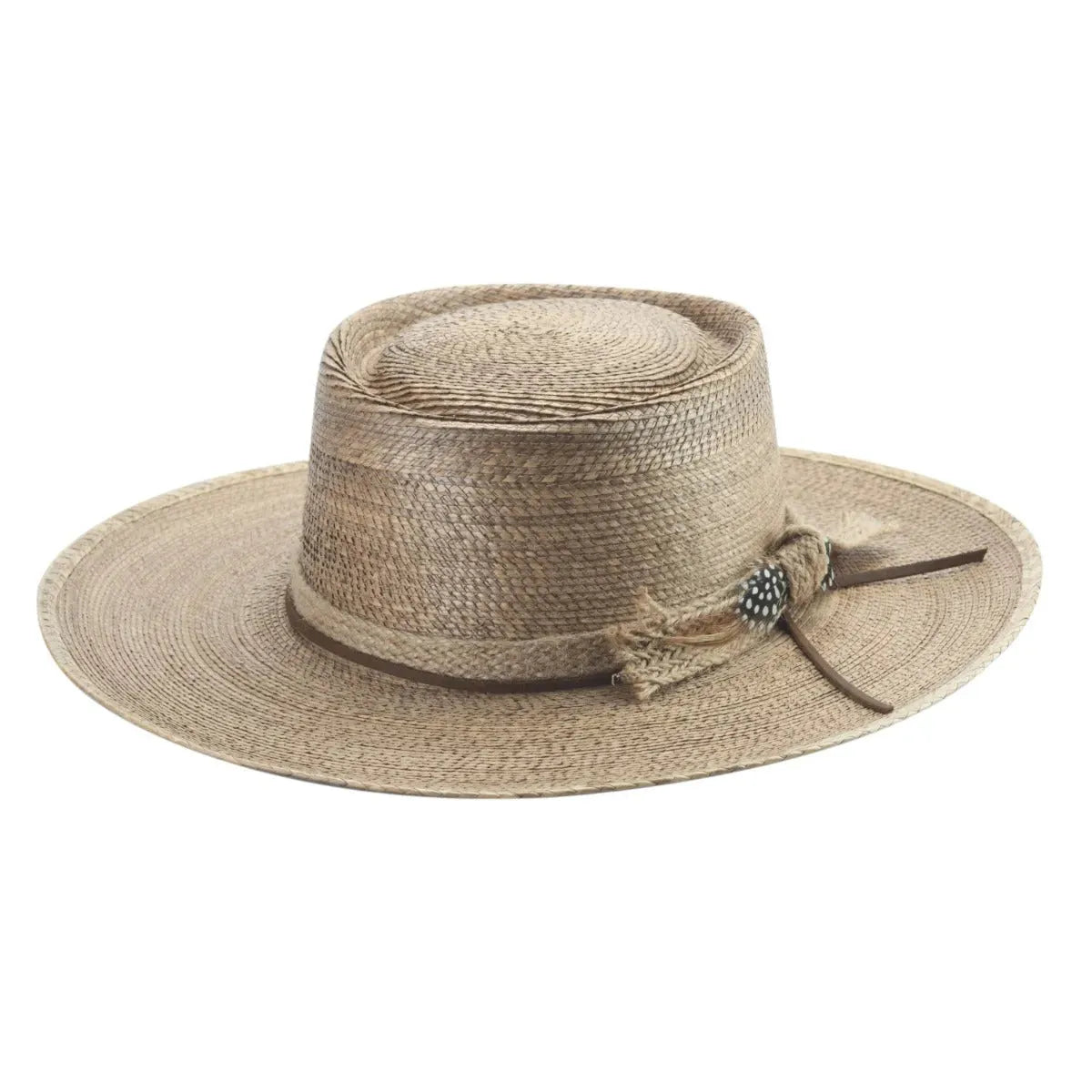 Chapeau de Cowboy en Cuir - Straw Gambler