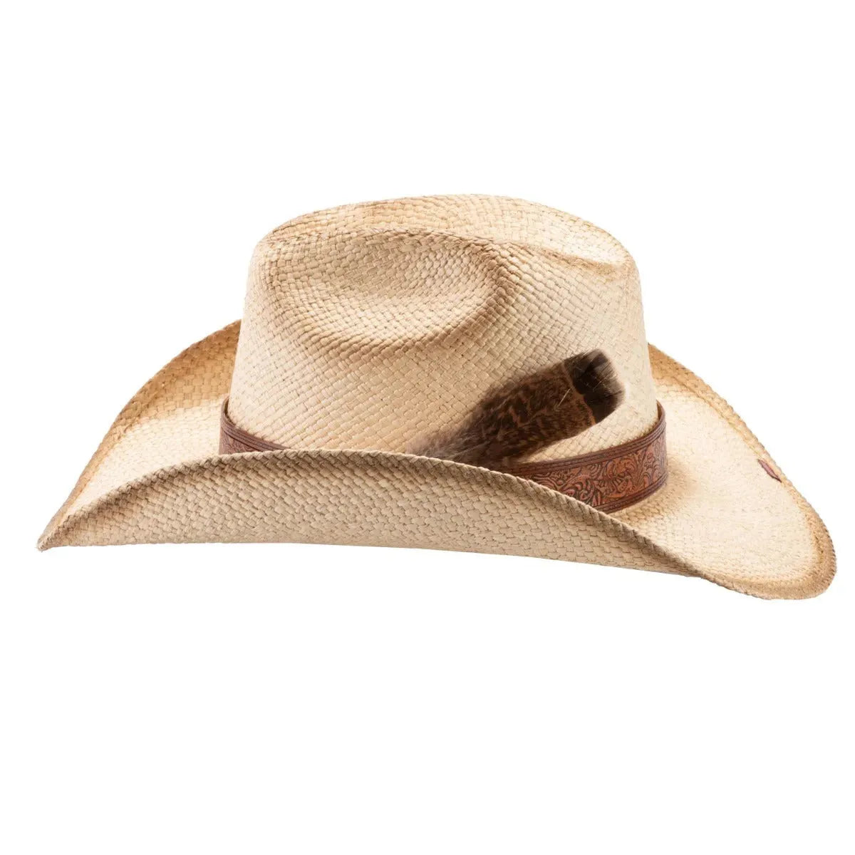 Bullhide Moonshine - Chapeau de cowboy en véritable paille de Panama