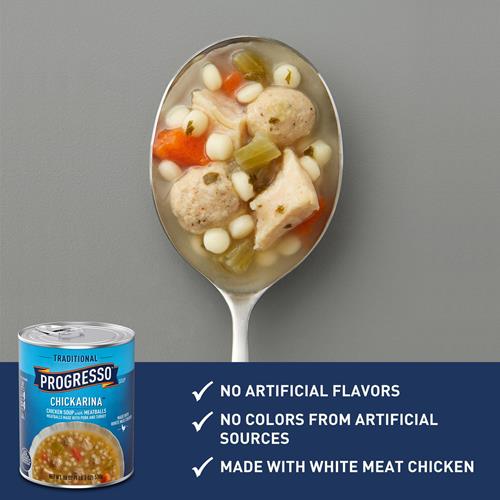 Soupe Chickarina Progresso, Soupe traditionnelle en conserve, 539 g