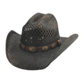 Chapeau de cowboy en paille Bullhide Taste Of Country (Liquidation)
