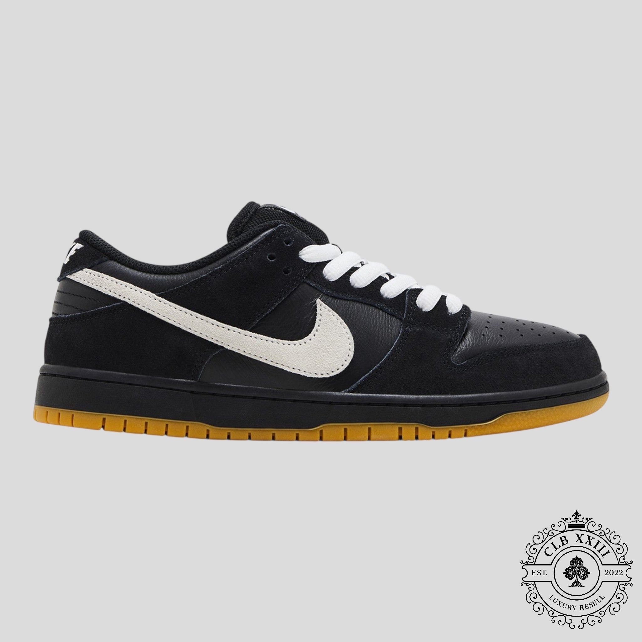 Nike Dunk Low Pro SB Noir Blanc Gomme