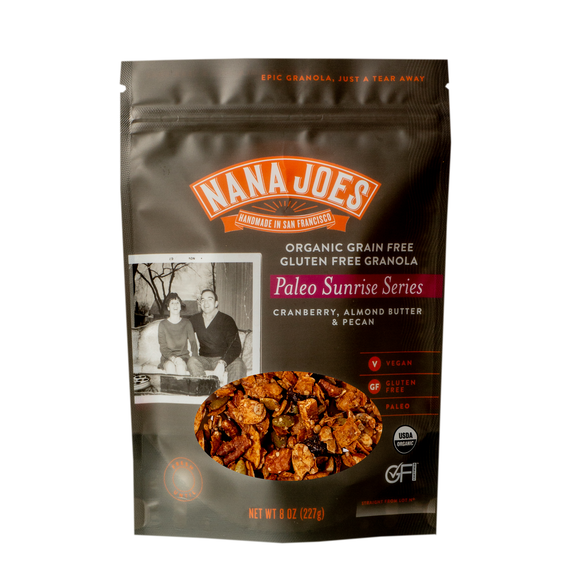Nana Joes - Mélange de granola bio « Paleo Sunrise Series » aux canneberges (227g)