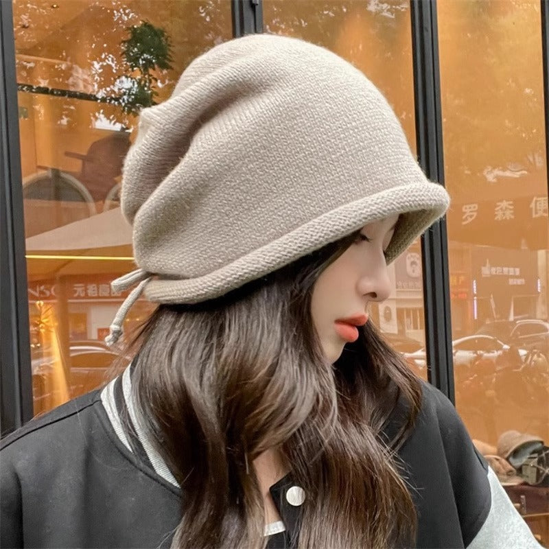 Bonnet empilable pour femme – Bonnet tricoté doux pour l'automne et l'hiver