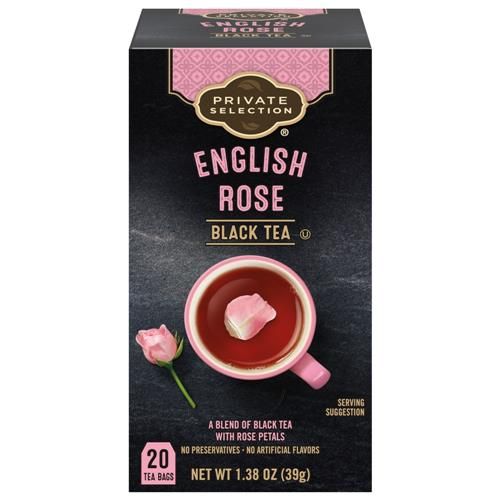 Sachets de thé noir rose anglaise sélection privée 20 u.