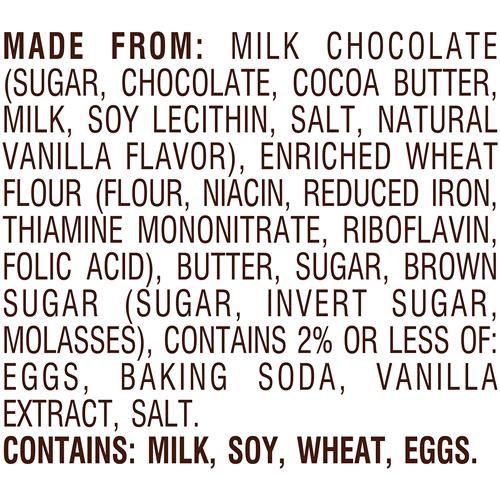 Biscuits fins et croustillants aux pépites de chocolat au lait Farmhouse de Pepperidge Farm, sac de 195 g (14 biscuits)