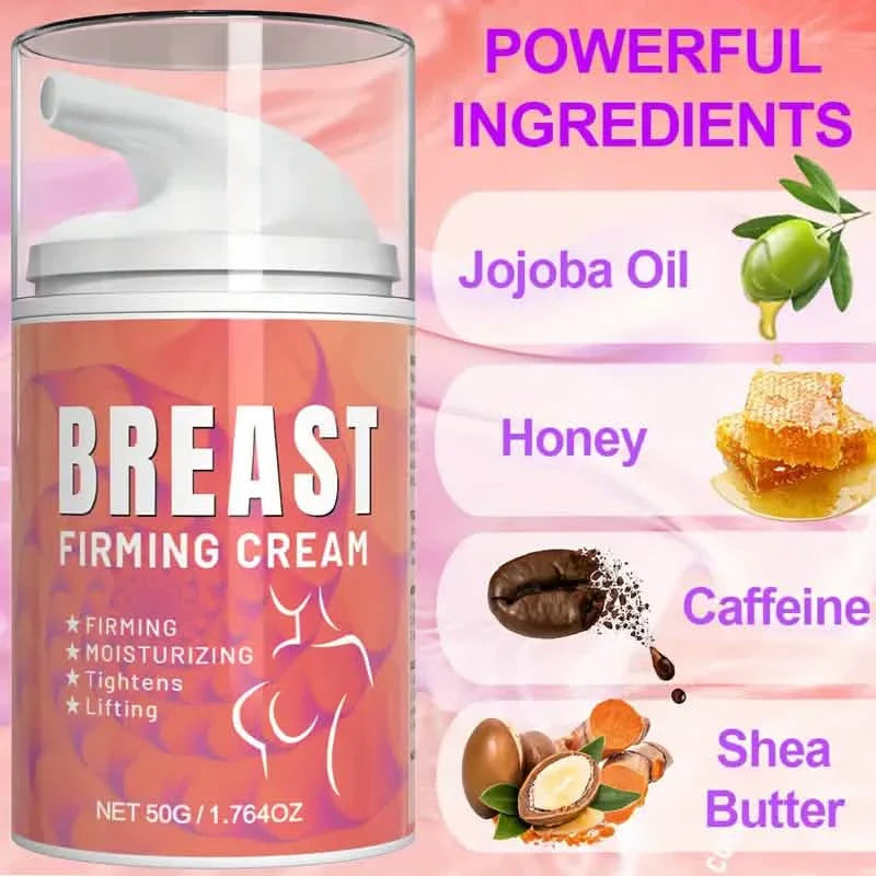 Crème Raffermissante Poitrine 50g à l'Huile de Jojoba, Vitamine E et Miel
