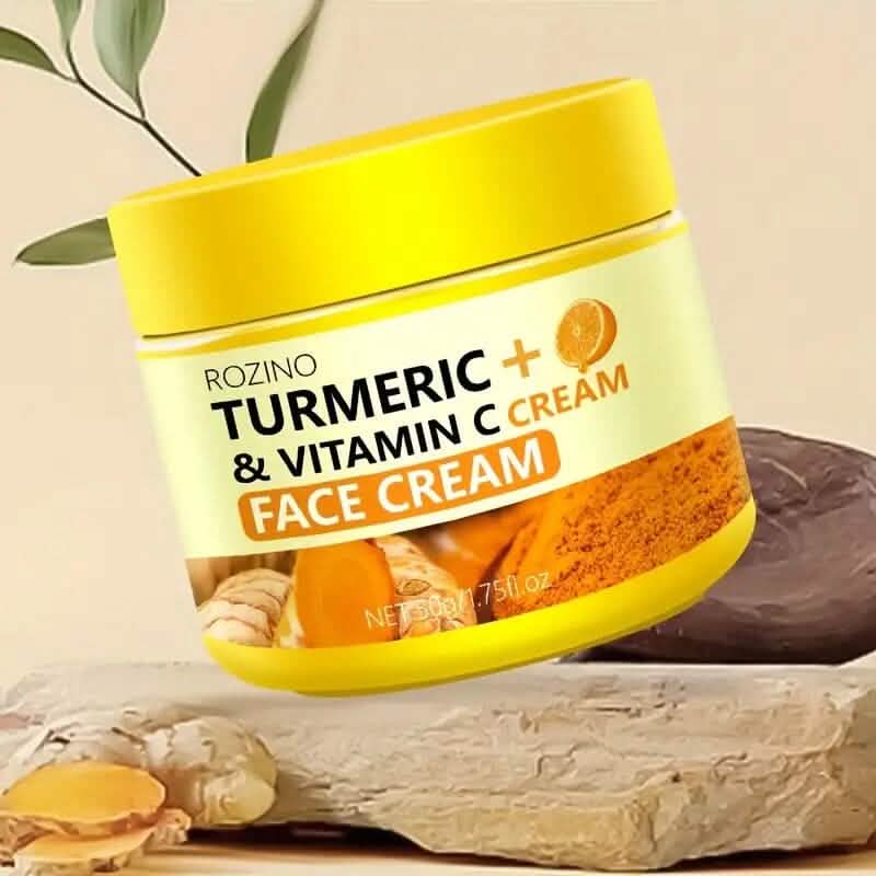Crème Visage Curcuma + Vitamine C à l'Acide Hyaluronique 50g/1.75 Oz