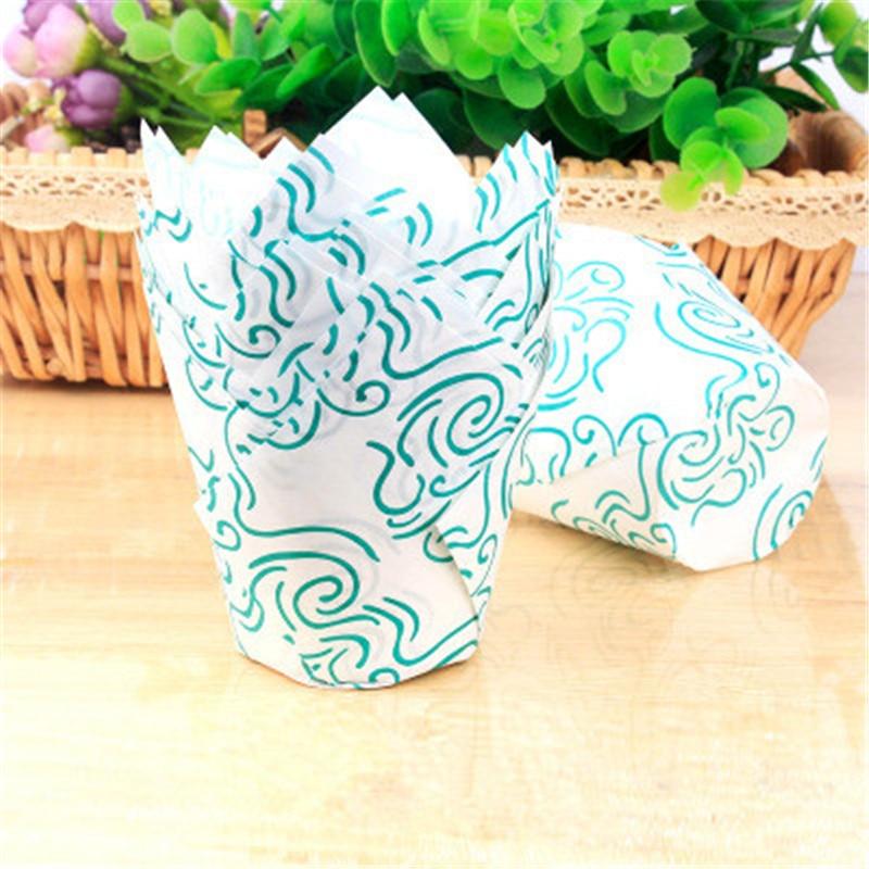 50 caissettes à cupcake style journal pour mariage, fête, moules à muffins, gobelets en papier, résistants à l'huile, enveloppes à gâteau, caissettes de cuisson, moules à muffins, supports à caissettes, couleurs marron, blanc et naturelles vives