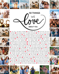 50 Things We Love About You – 50th Birthday Printable Canva Template