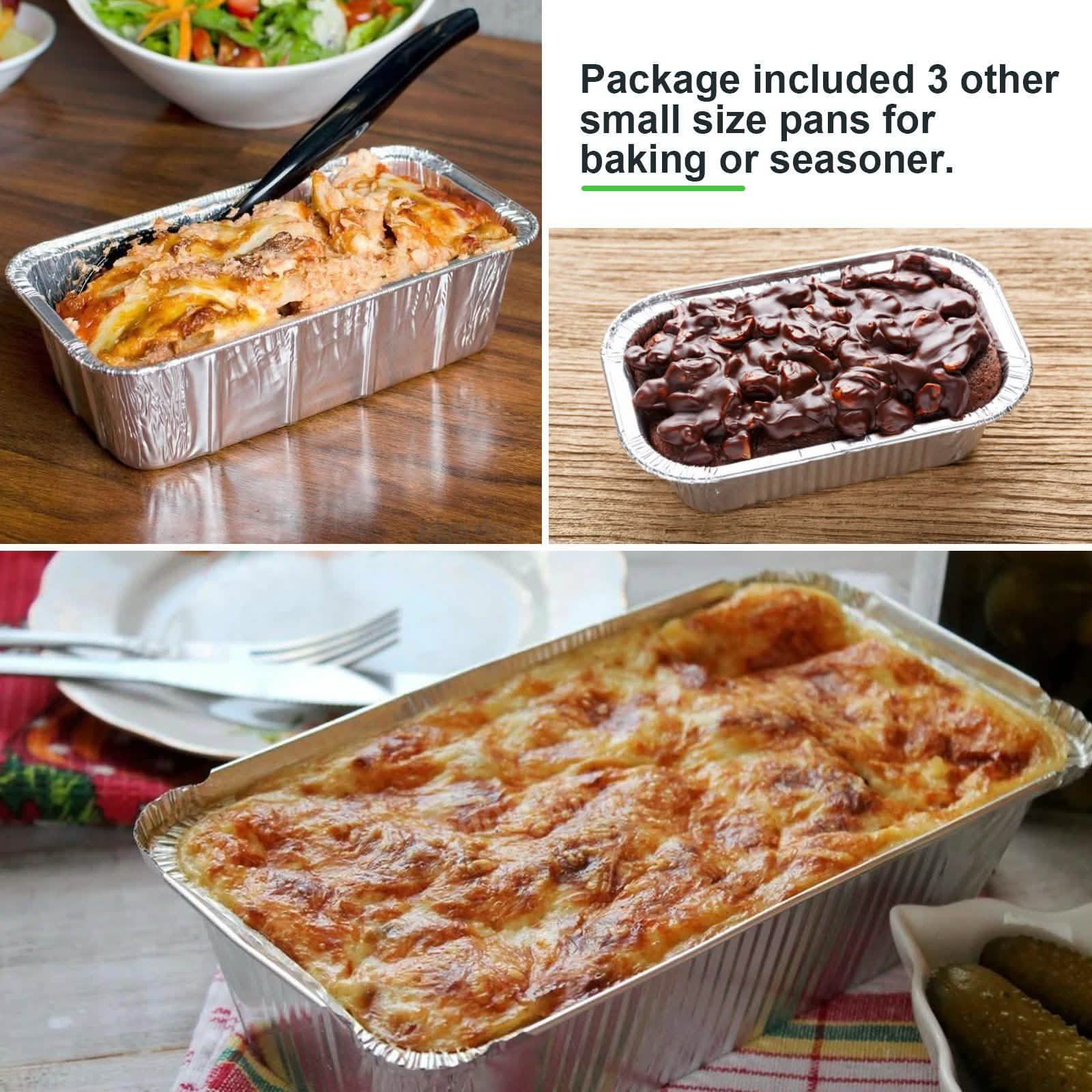 51 paquets : MOULE À PAIN 4 po en aluminium, jetable, qualité supérieure, très résistant.
