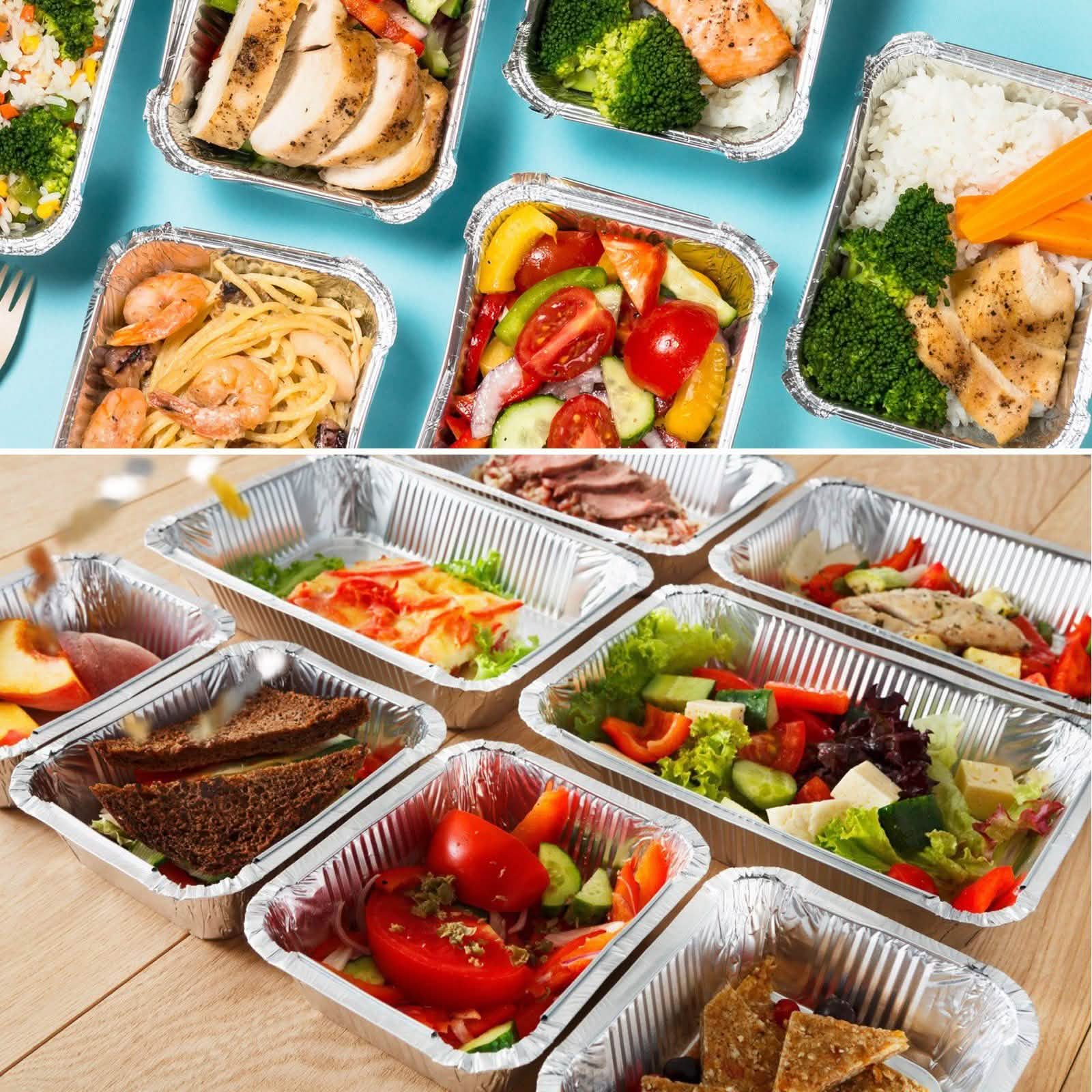 51 paquets : MOULE À PAIN 4 po en aluminium, jetable, qualité supérieure, très résistant.