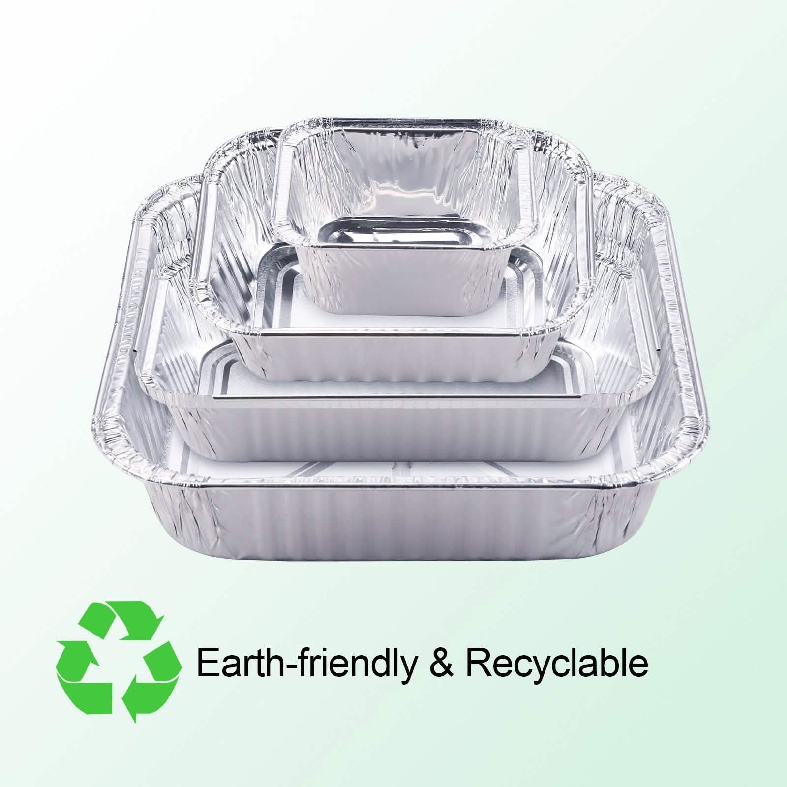 51 paquets : MOULE À PAIN 4 po en aluminium, jetable, qualité supérieure, très résistant.