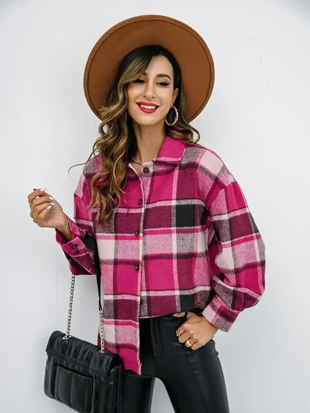 Veste boutonnée couleur citrouille