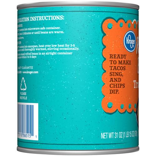Haricots frits traditionnels Kroger 879 g