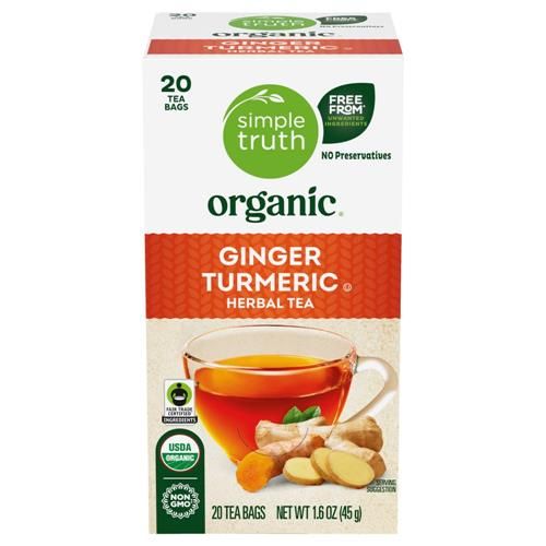 Tisane au gingembre et au curcuma Simple Truth Bio 20 sachets