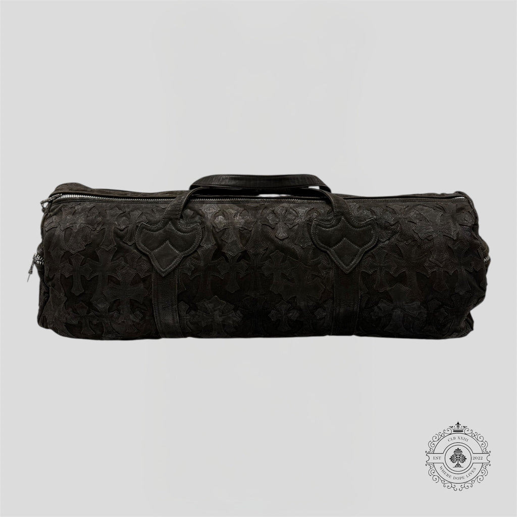 Sac polochon XXL Chrome Hearts à patchs croix