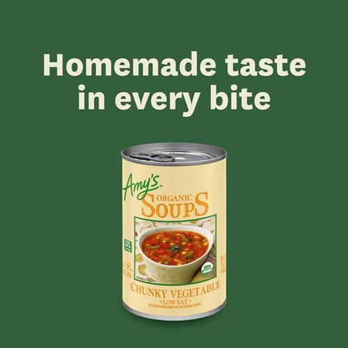 Amy’S Soup, Soupe épaisse aux légumes, végétalienne, Sans gluten, Faite avec des légumes biologiques, Soupe en conserve, 405 g