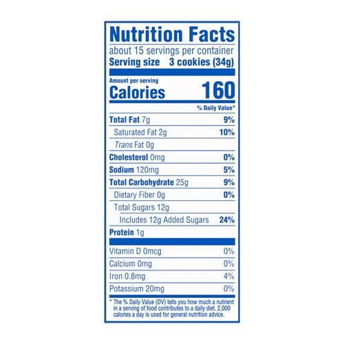Biscuits Sandwich Oreo Golden, Format Familial, 513 g