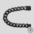 Bracelet cubain Chrome Hearts en argent oxydé