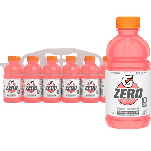 Gatorade Thirst Quencher, Zéro Sucre - Pastèque, 12 fl oz (Lot de 12) Goût Zéro Sucre - Pastèque
