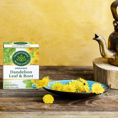 Tisane Traditional Medicinals, Pissenlit Bio (Feuilles et Racine), Soutient la Fonction Rénale et une Digestion Saine, 16 Sachets de Thé