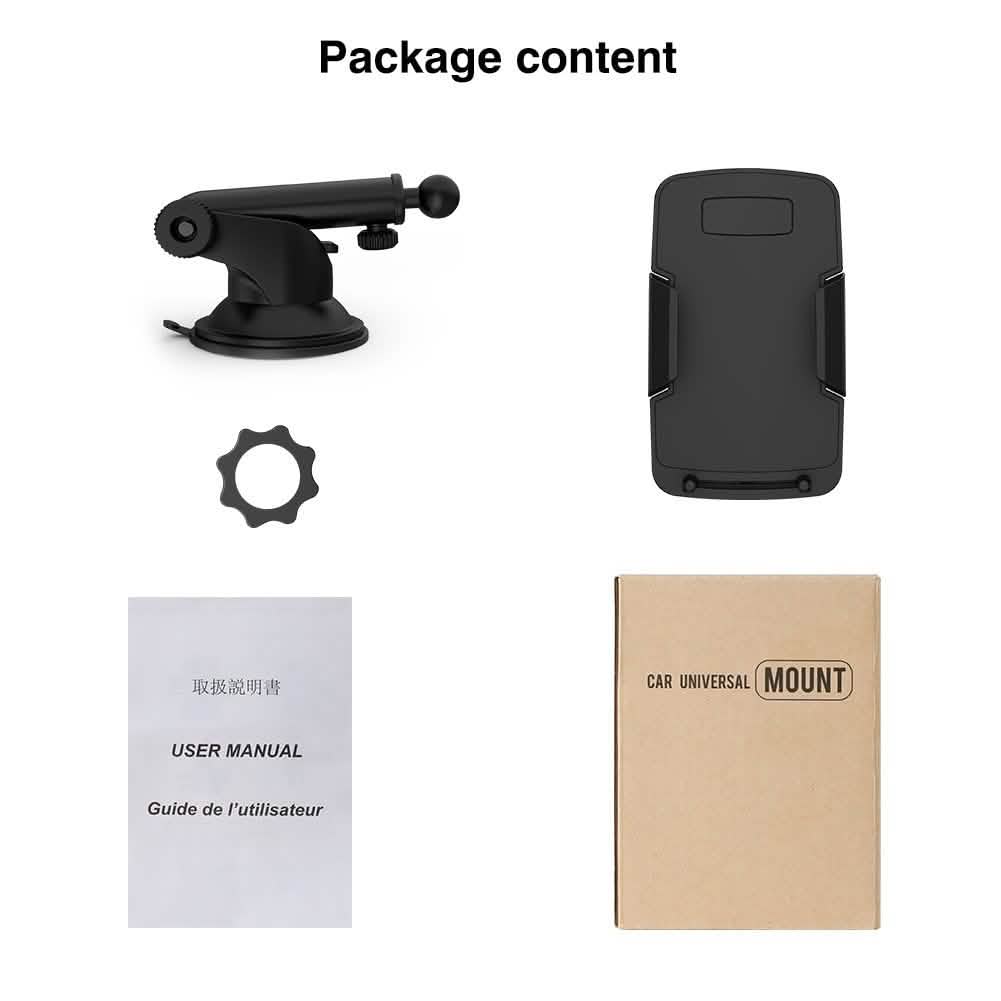 Support de téléphone de voiture, support de téléphone VUP pour pare-brise de voiture