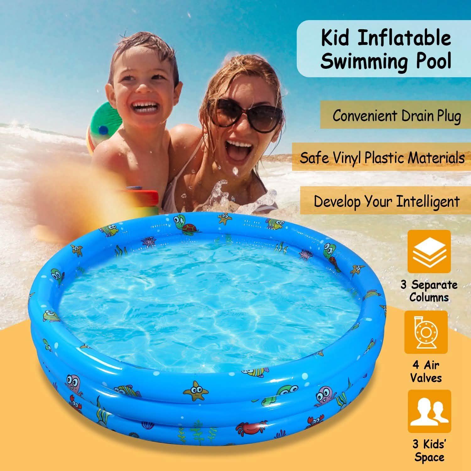 Piscine gonflable de 132x33 cm