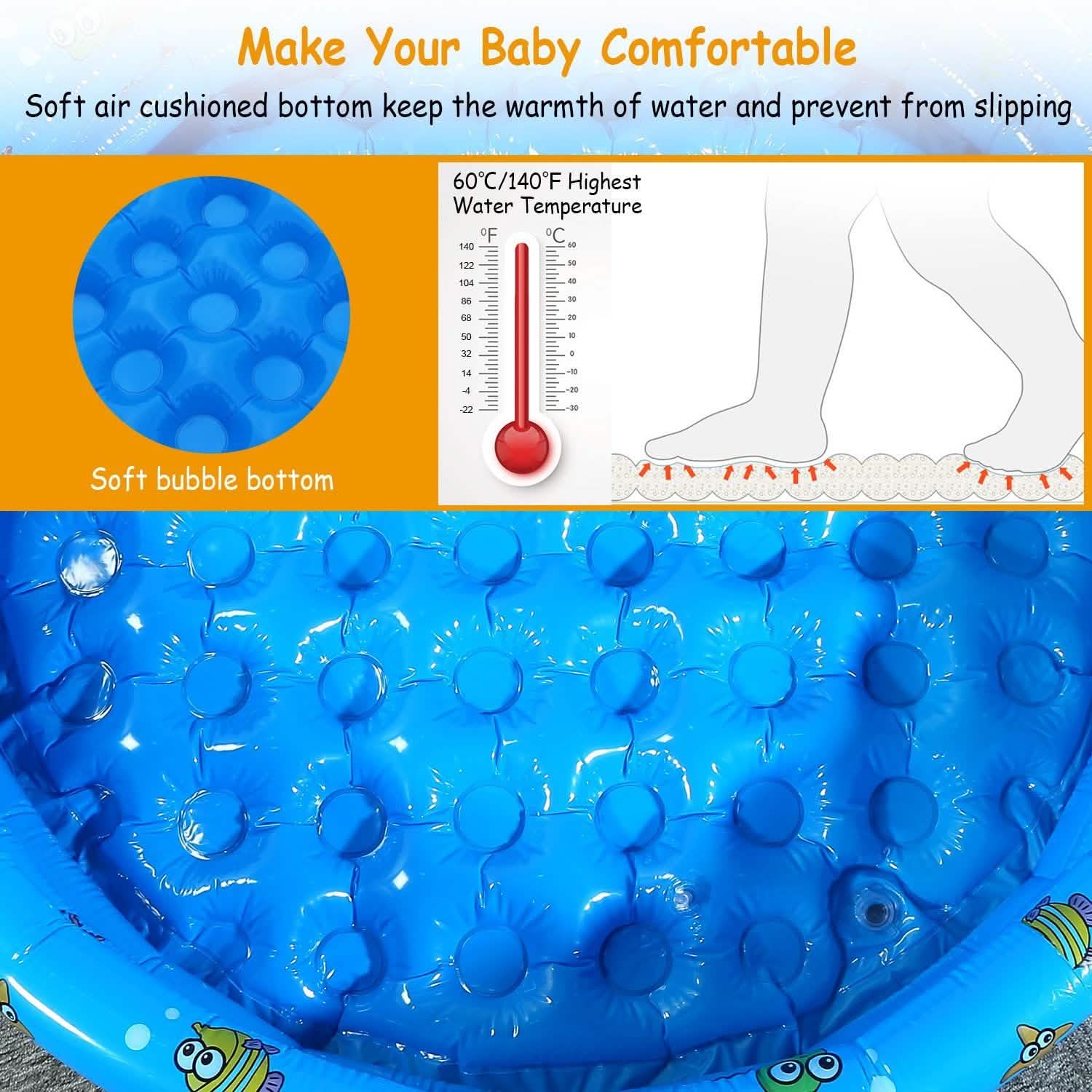 Piscine gonflable de 132x33 cm