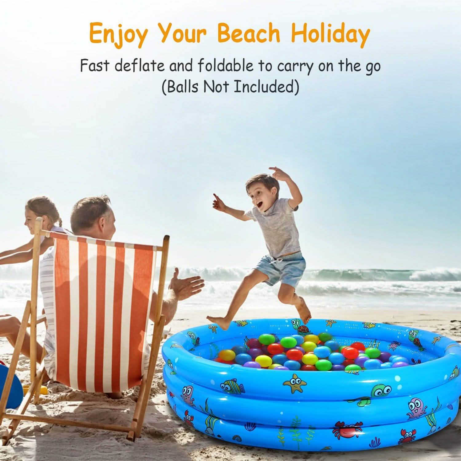 Piscine gonflable de 132x33 cm