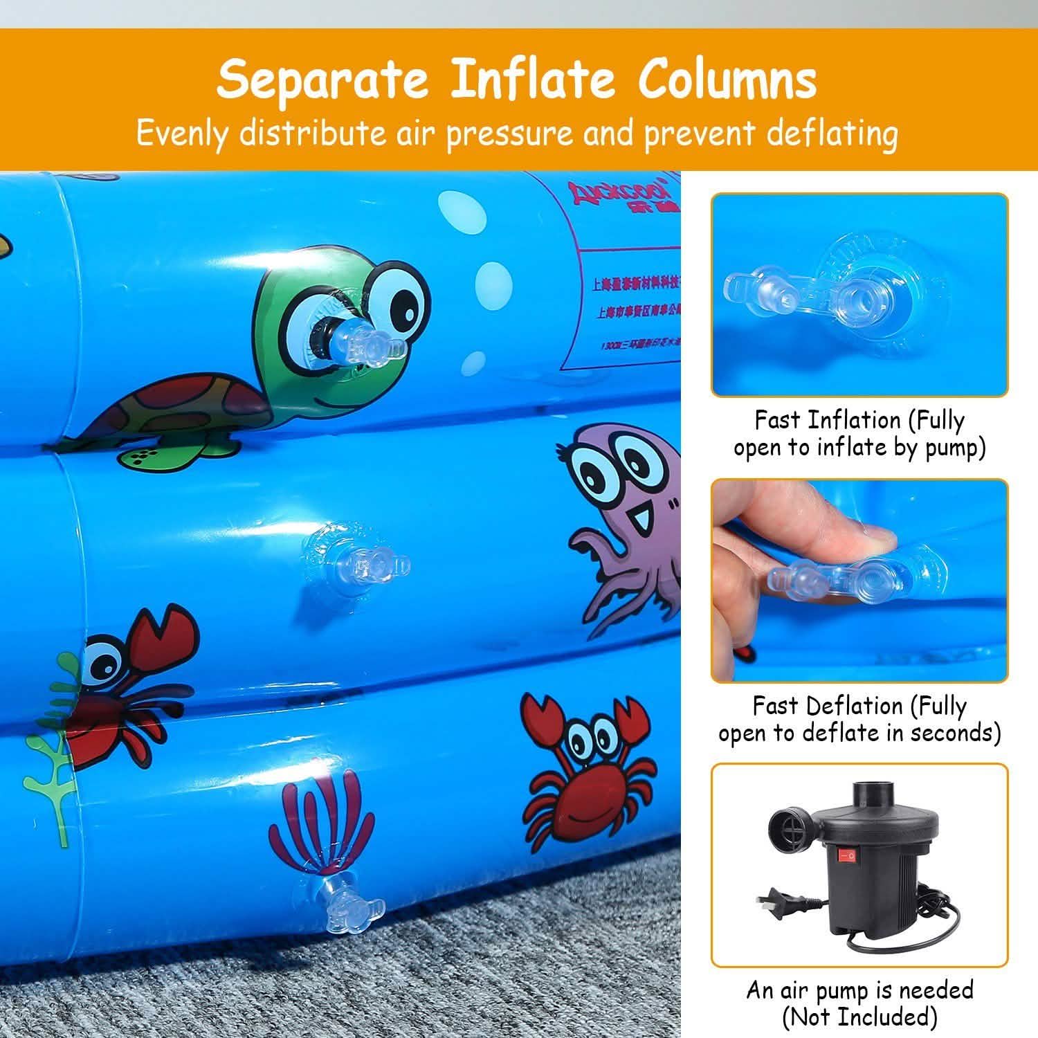 Piscine gonflable de 132x33 cm