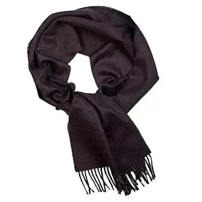 Grande écharpe en 100% pure alpaga bébé, couleur noire