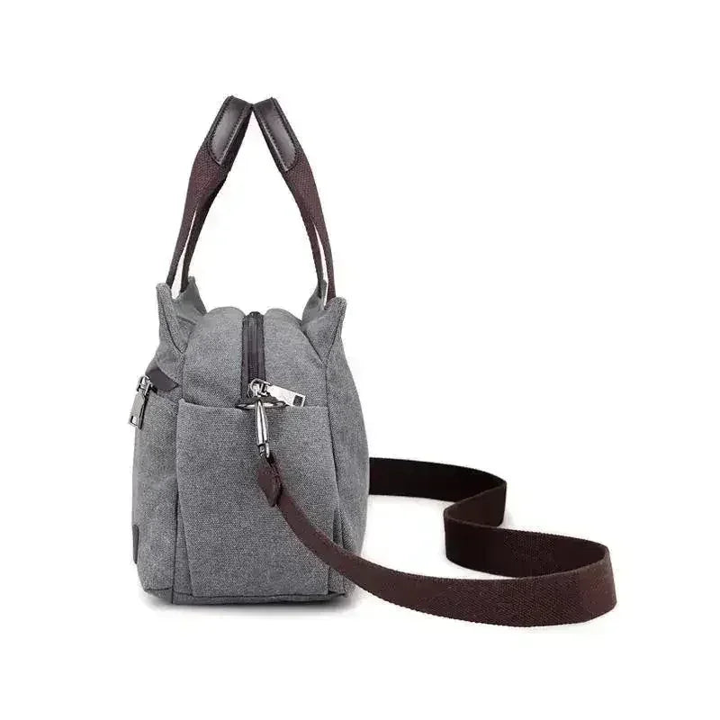 Sac bandoulière en toile vintage pour femme