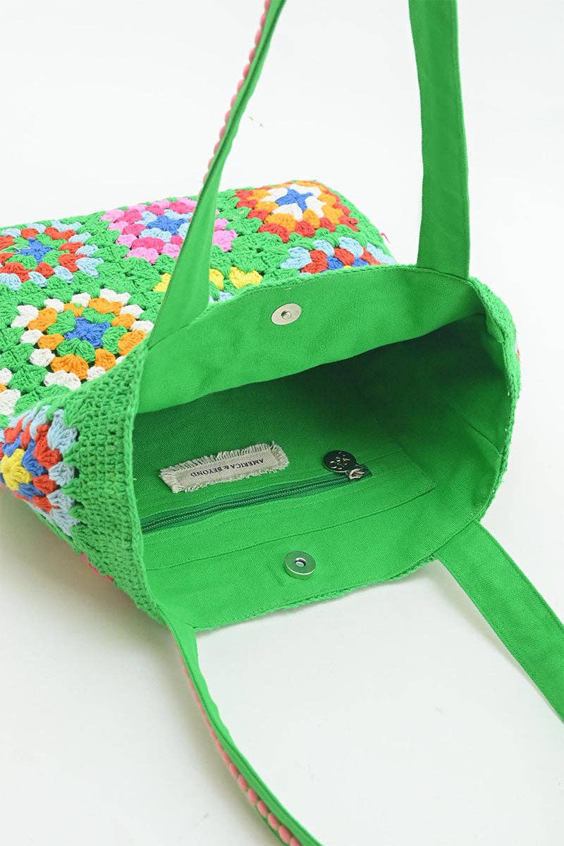 Sac fourre-tout au crochet « Éclat enraciné »