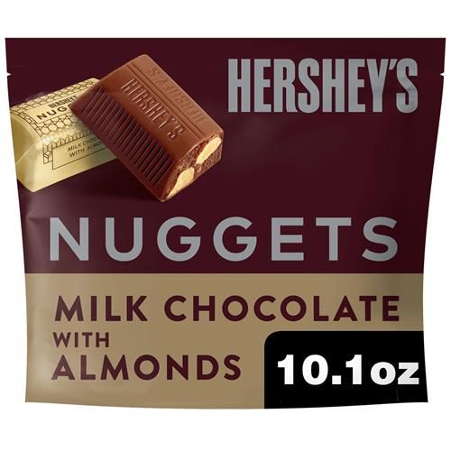 Hershey's Nuggets Chocolat au lait et aux amandes, format familial, 286 g