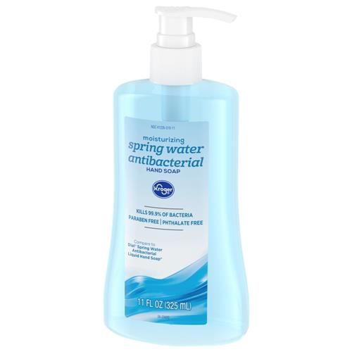 Savon liquide antibactérien pour les mains Kroger parfum eau de source 325 ml