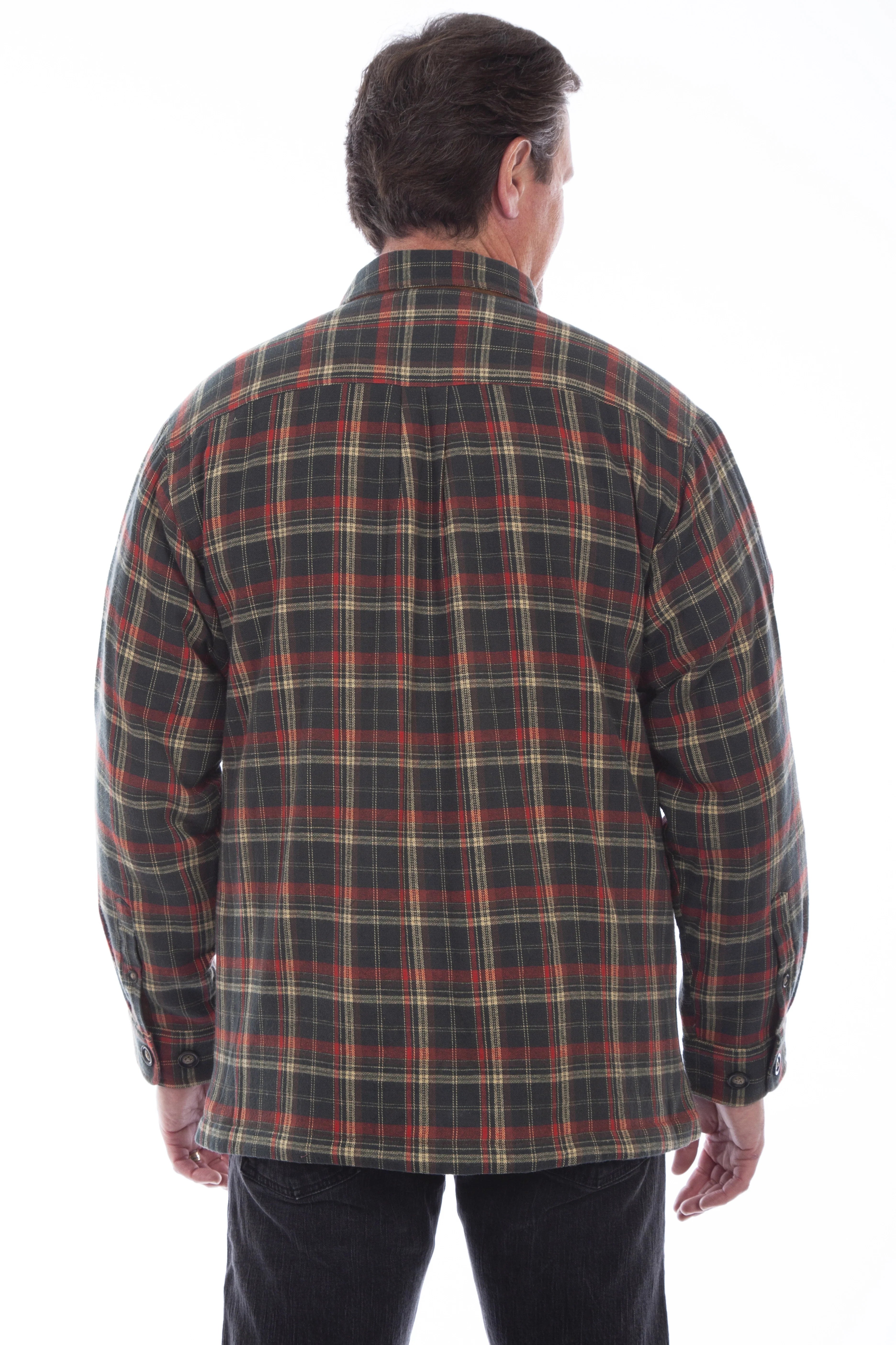 Scully Trail Haven - Chemise-Veste en Flanelle Western pour Hommes