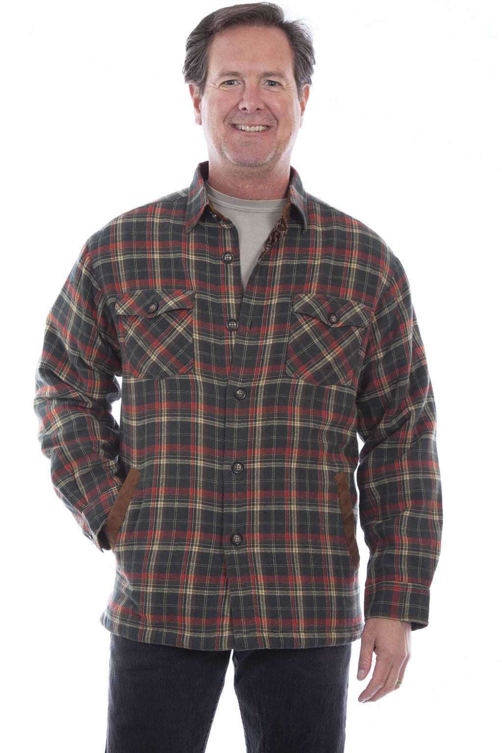 Scully Trail Haven - Chemise-Veste en Flanelle Western pour Hommes