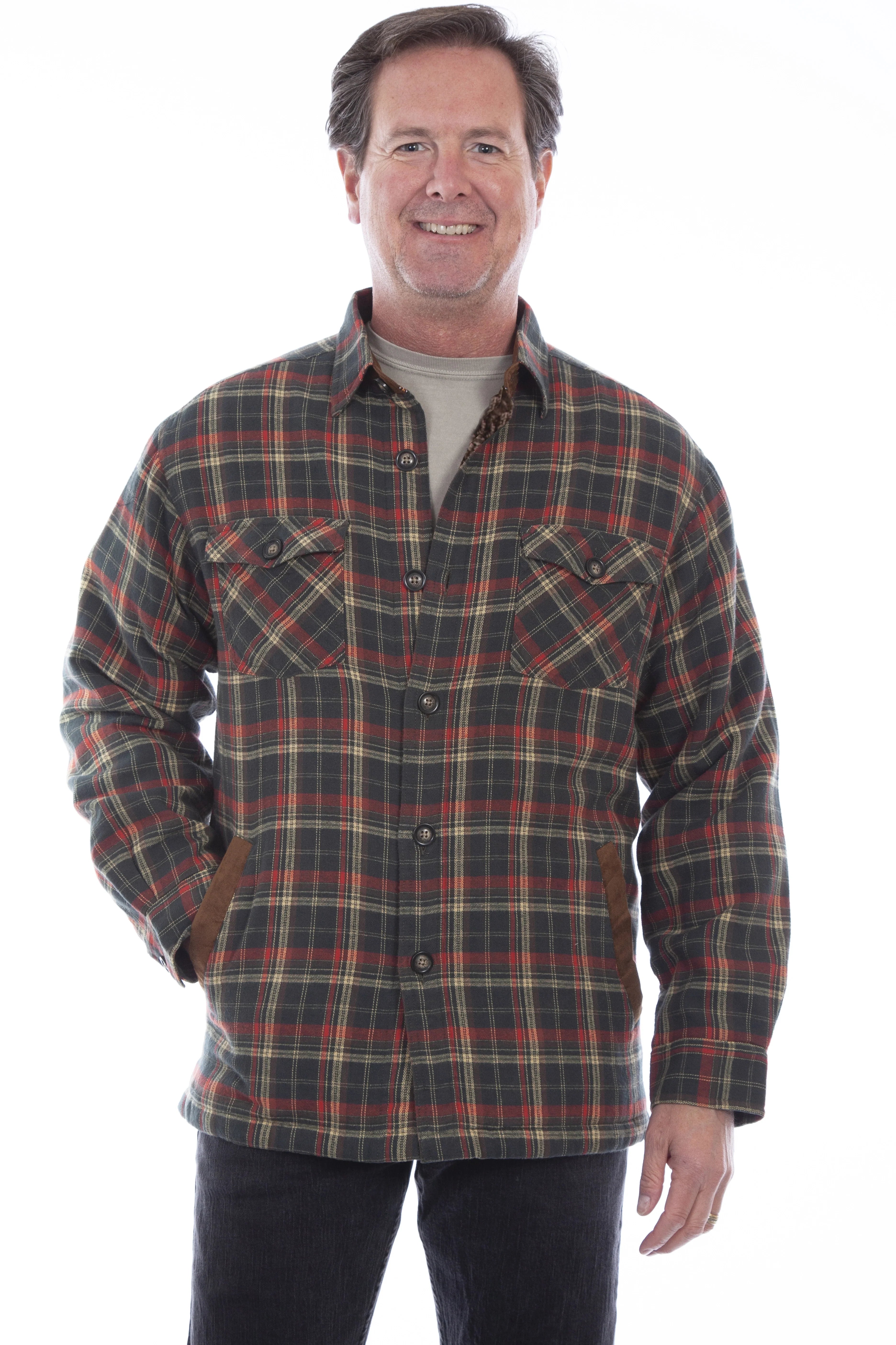 Scully Trail Haven - Chemise-Veste en Flanelle Western pour Hommes