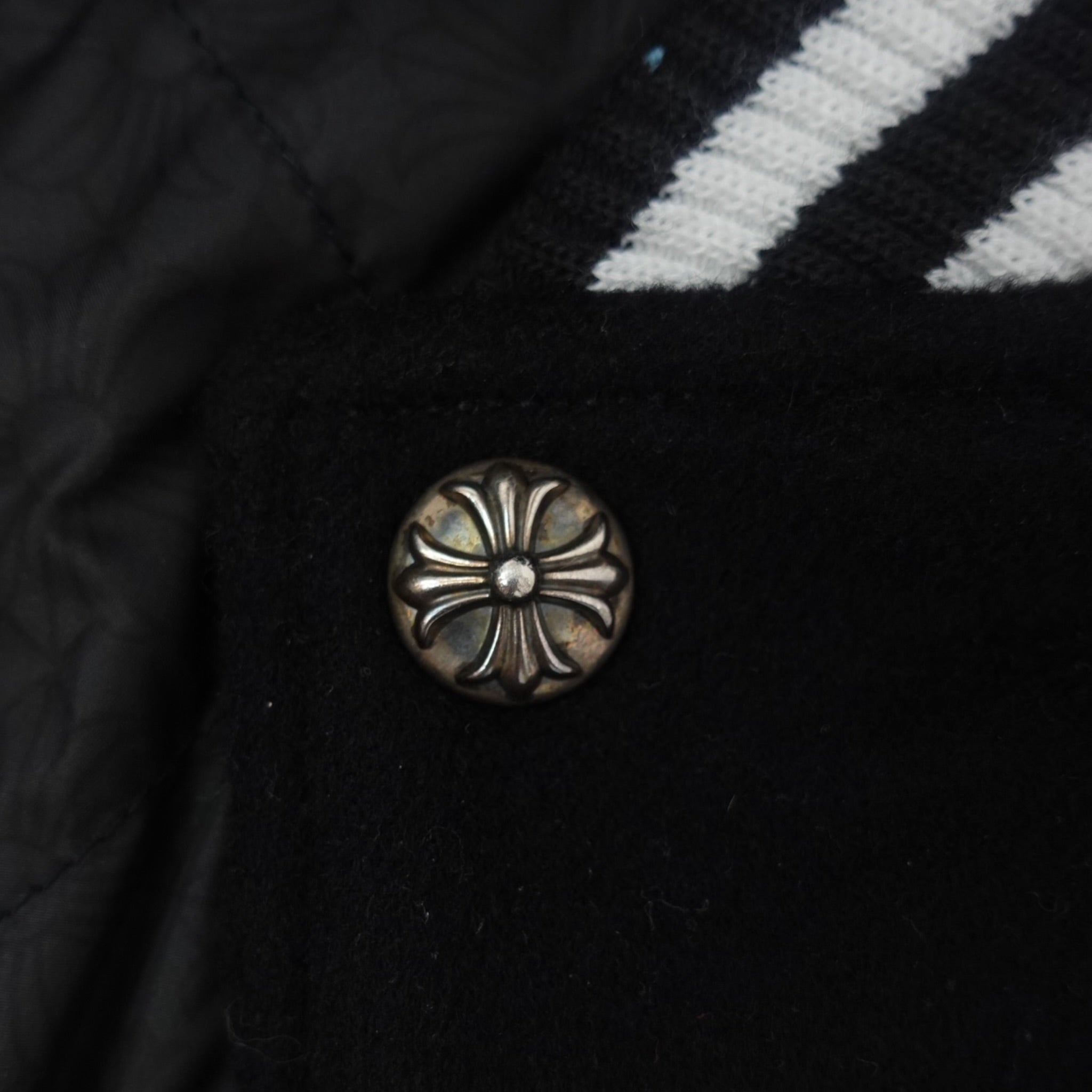 Blouson universitaire Chrome Hearts avec patch aigle