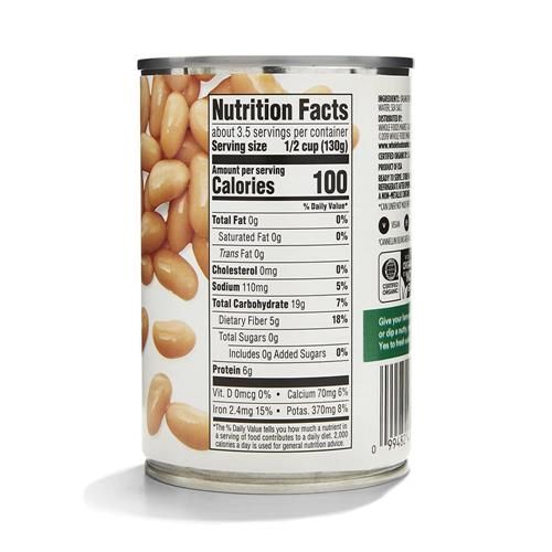 Haricots Cannellini Biologiques Whole Foods Market, 439 g