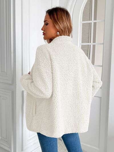 Veste d'hiver chaude zippée à manches longues, douillette et élégante, indispensable pour le froid, veste d'extérieur.