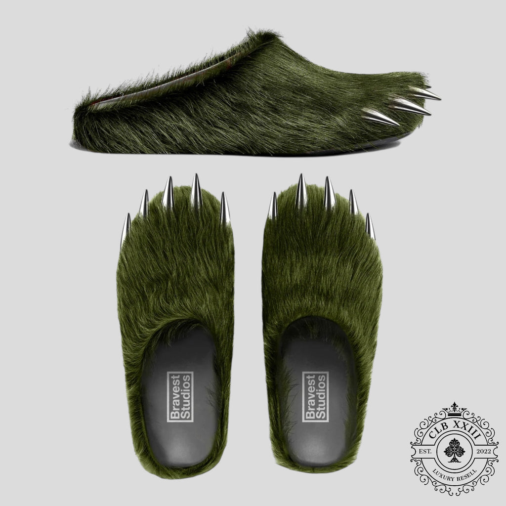 Mules à griffes Bravest Studios « Green Bear »