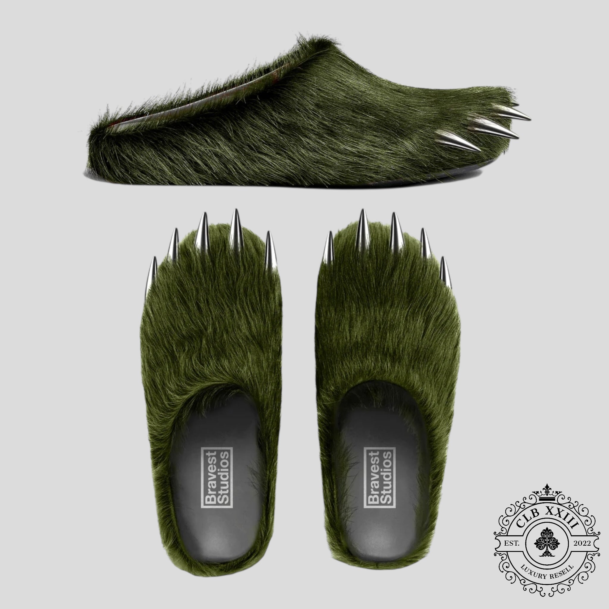 Mules à griffes Bravest Studios « Green Bear »