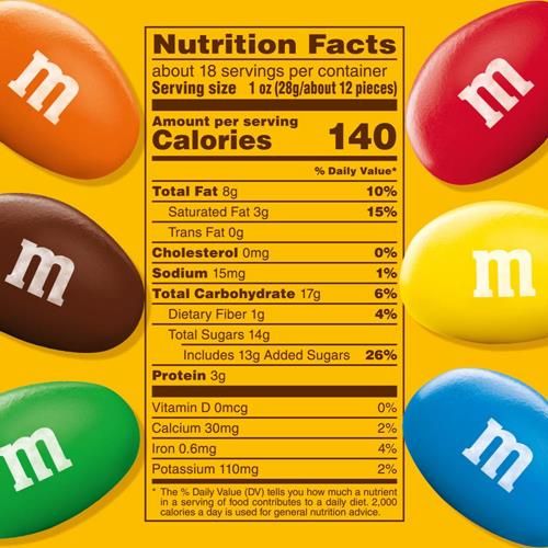 M&Ms Bonbons au chocolat au lait et aux cacahuètes, format familial, sac refermable de 512,5 g